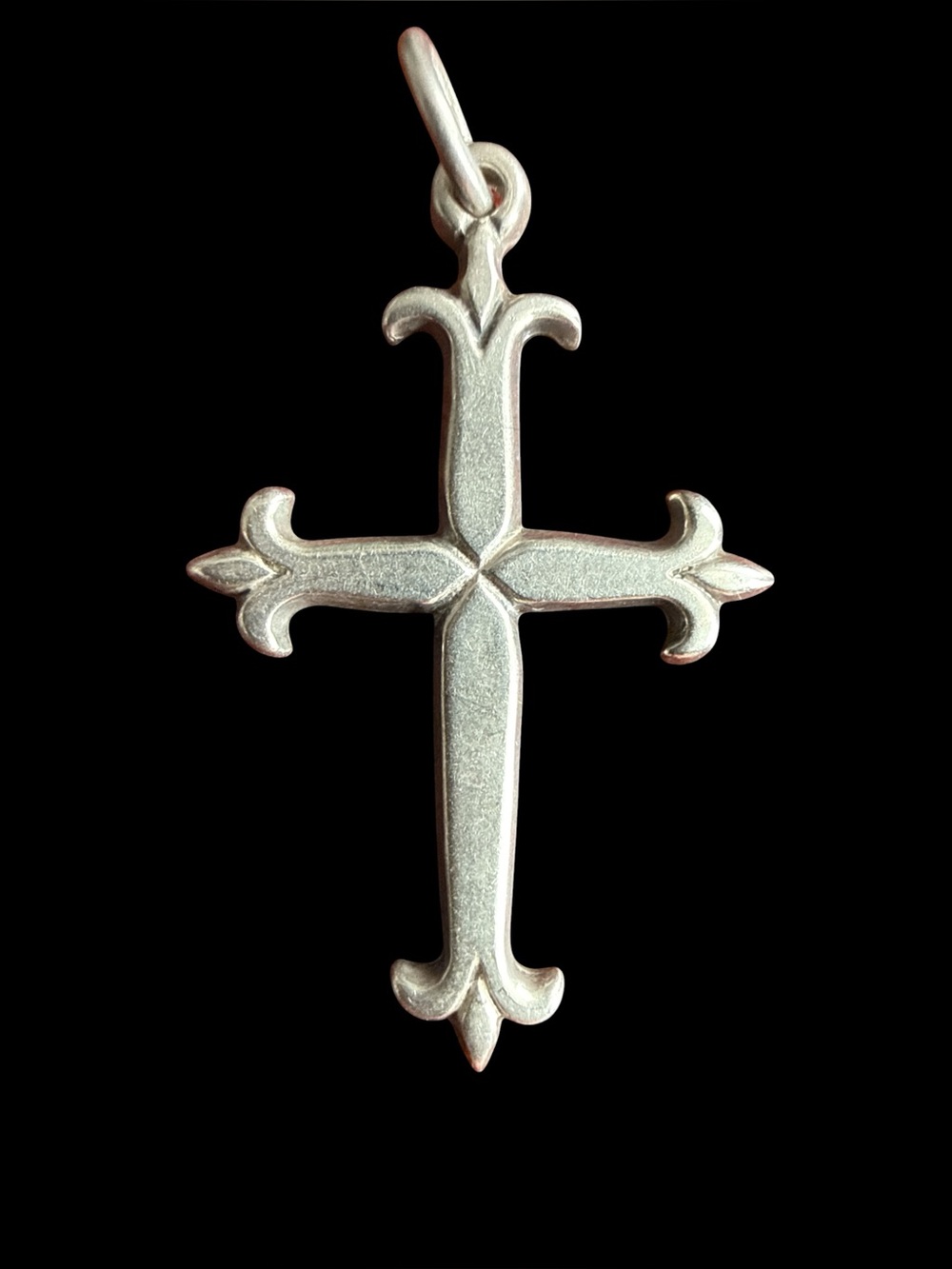 Retired James Avery Sterling Silver Fleuree Cross Pendant 925 JA Hallmark